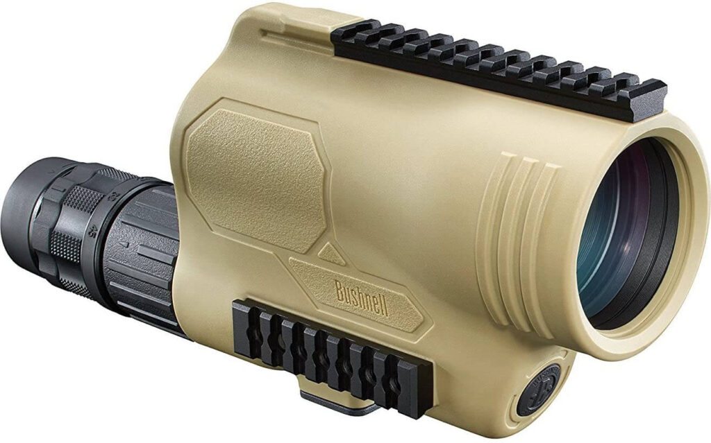 Nahaufnahme des Bushnell Spektivs 15-45X60 Legend.