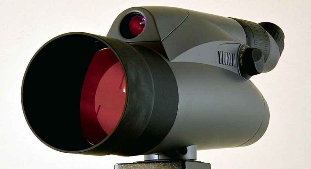 Can be worthwhile: buy spotting scopes used, like this one from Yukon