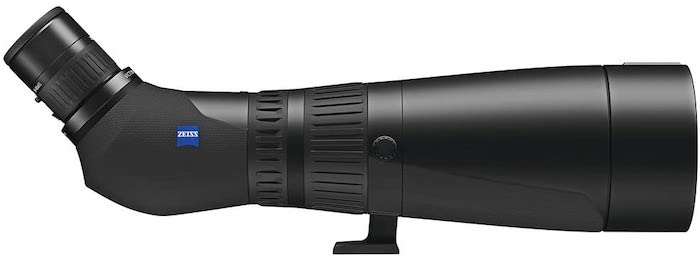 Zeiss Victory Harpia 95 Spektiv auf weißem Grund.