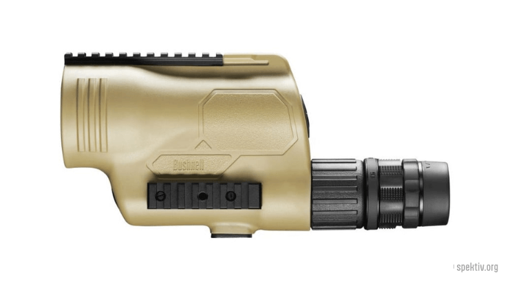 Das Bushnell Legend Tactical T 15-45x60 in beige.