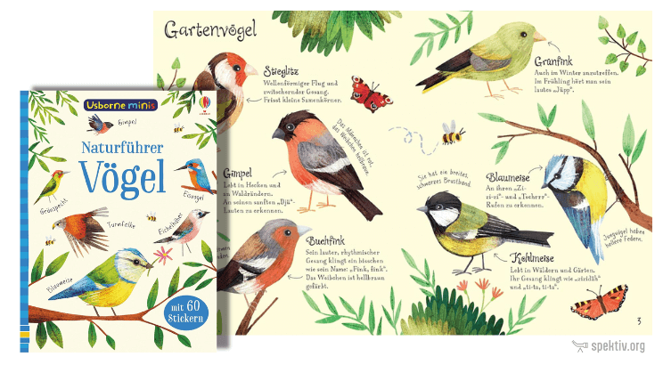 Naturführer für Kinder von Osborne zum Thema Vögel (inkl. 60 Sticker)